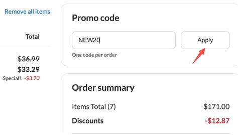 promo codes